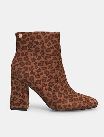 Bottines Bata Red Label avec large talon et imprimé animalier BATA