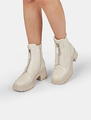 Bottines Bata Red Label avec talon et fermeture éclair BATA