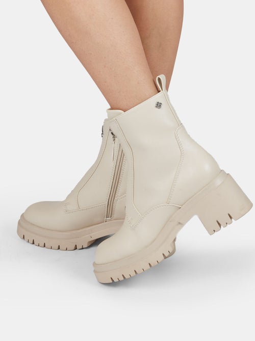 Bottines Bata Red Label avec talon et fermeture éclair BATA - Kiabi