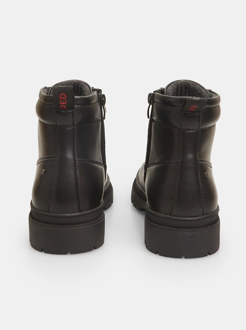 Bottines Bata Red Label effet cuir Noir - Kiabi