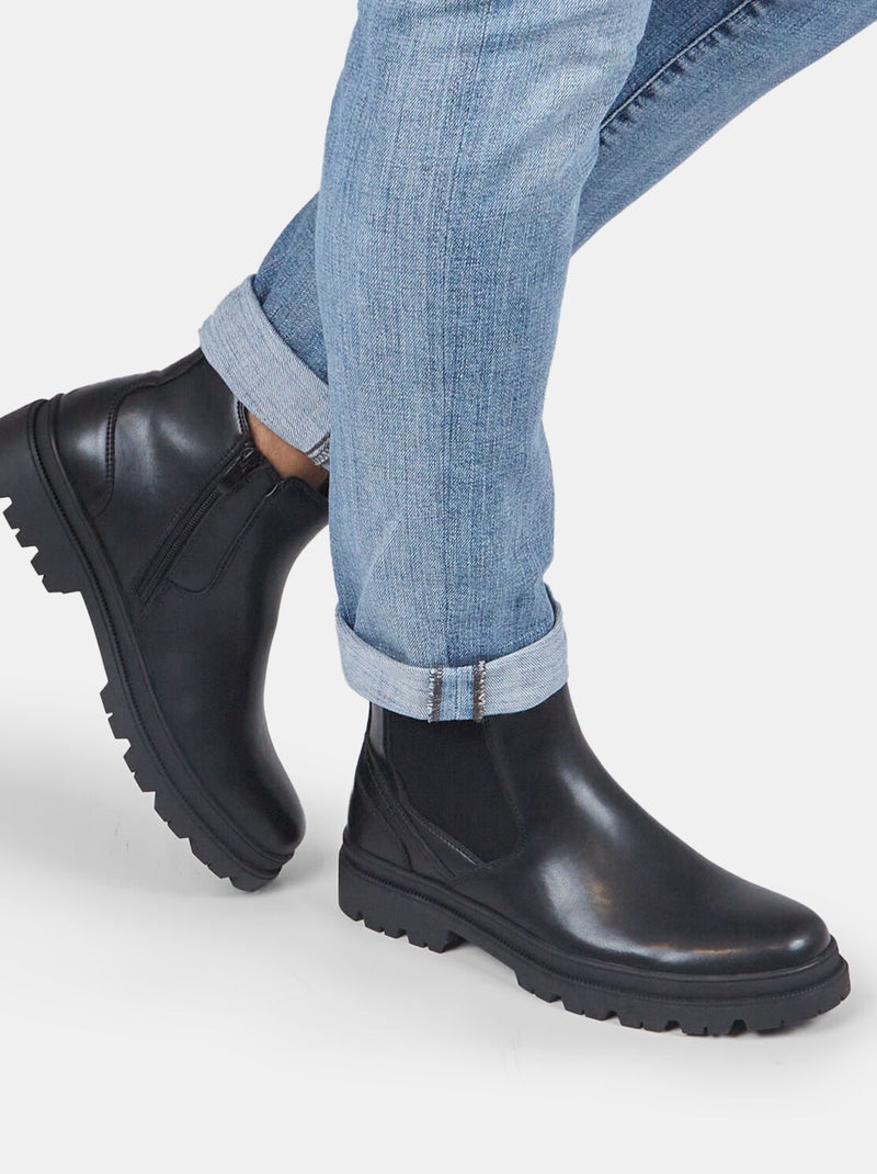 Bottines Bata Red Label Noir - Kiabi