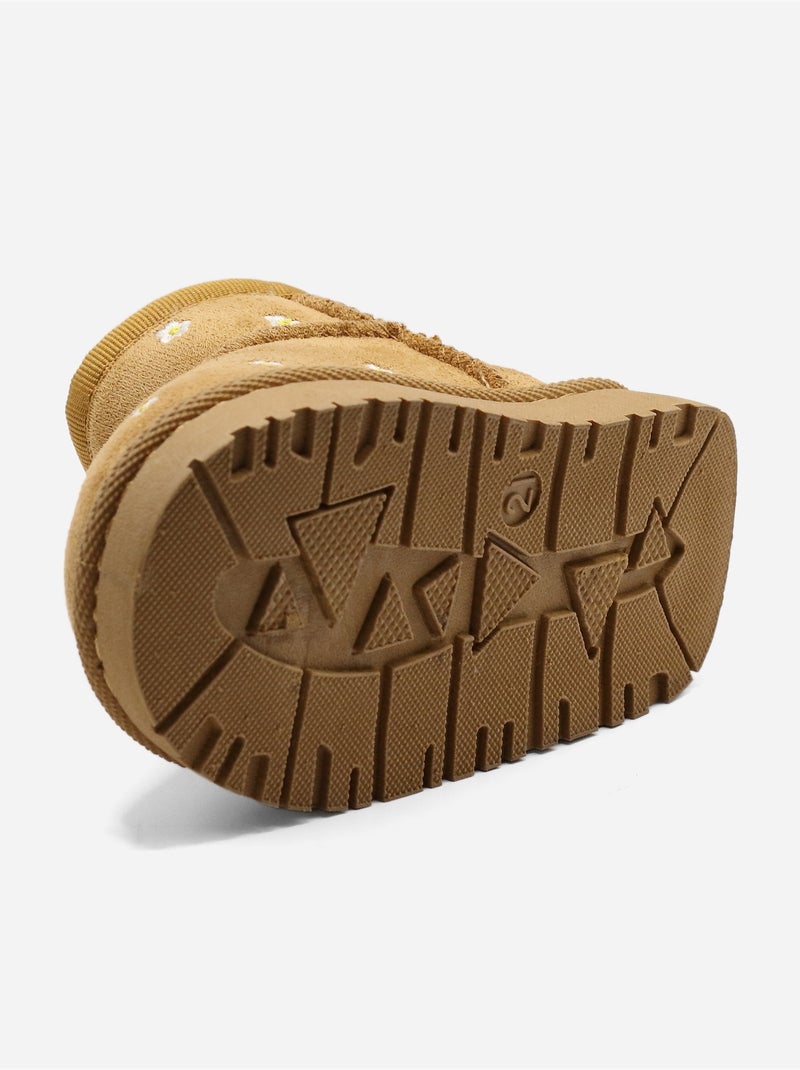 Bottines Bébé à motifs Camel - Kiabi