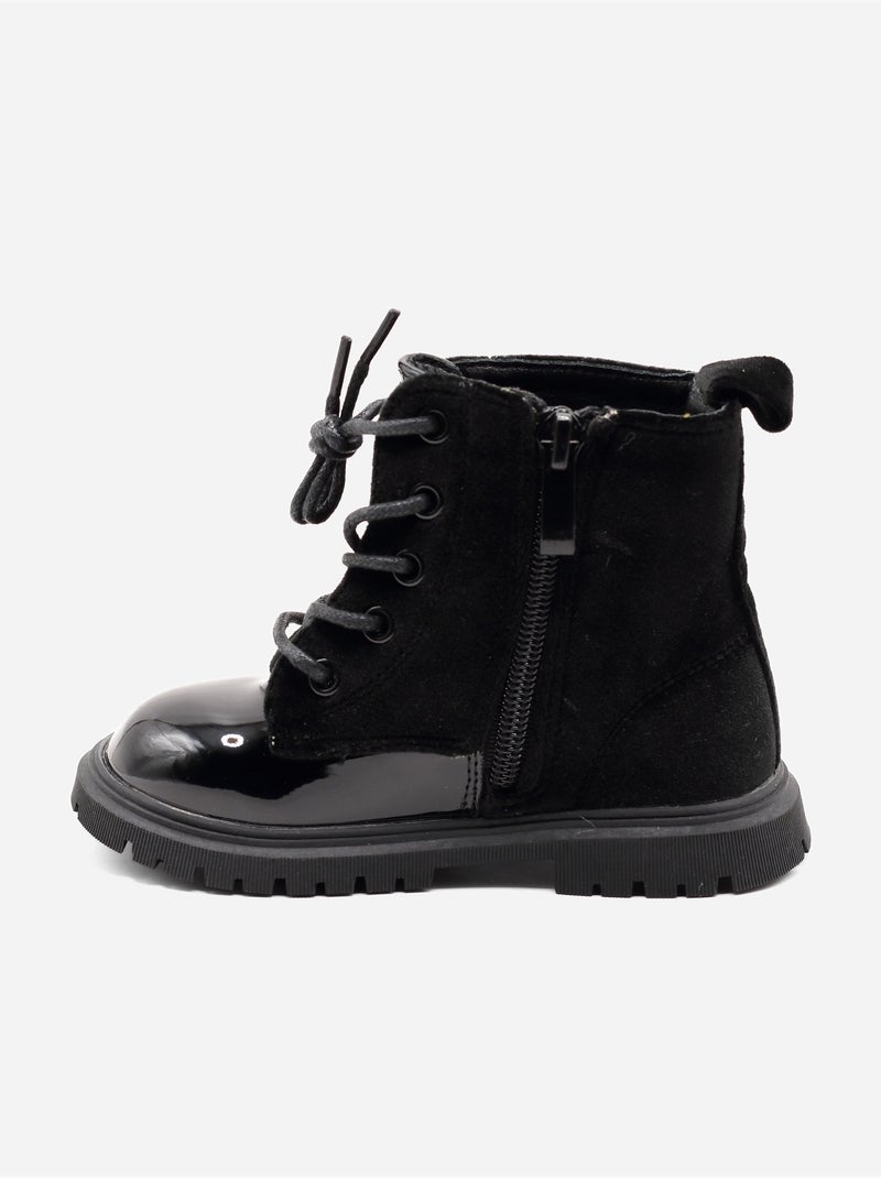 Bottines Bébé à motifs Noir - Kiabi