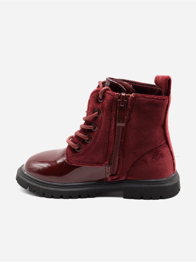 Bottines Bébé à motifs Rouge - Kiabi