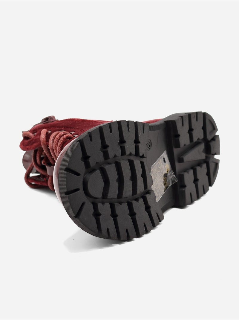 Bottines Bébé à motifs Rouge - Kiabi