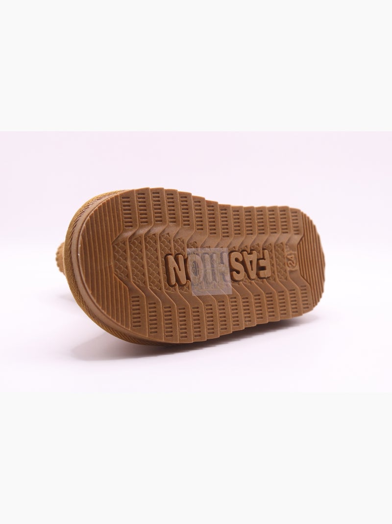 Bottines Bébé à noeuds Camel - Kiabi