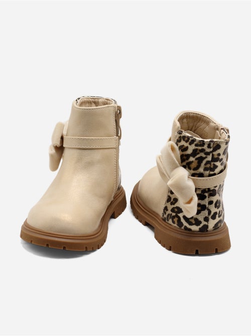 Bottines Bébé à noeuds - Kiabi Bottines Bébé à noeuds - Kiabi