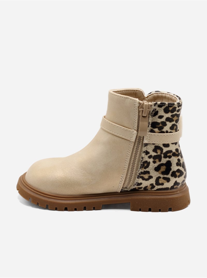 Bottines Bébé à noeuds Crème - Kiabi