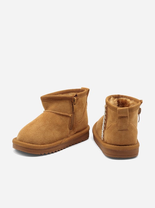 Bottines Bébé à zip - Kiabi