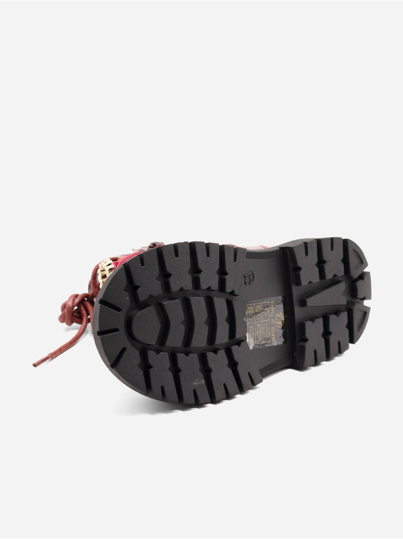 Bottines bébé avec un nœud décoratif Rouge - Kiabi