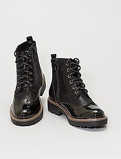 bottines vernis kiabi
