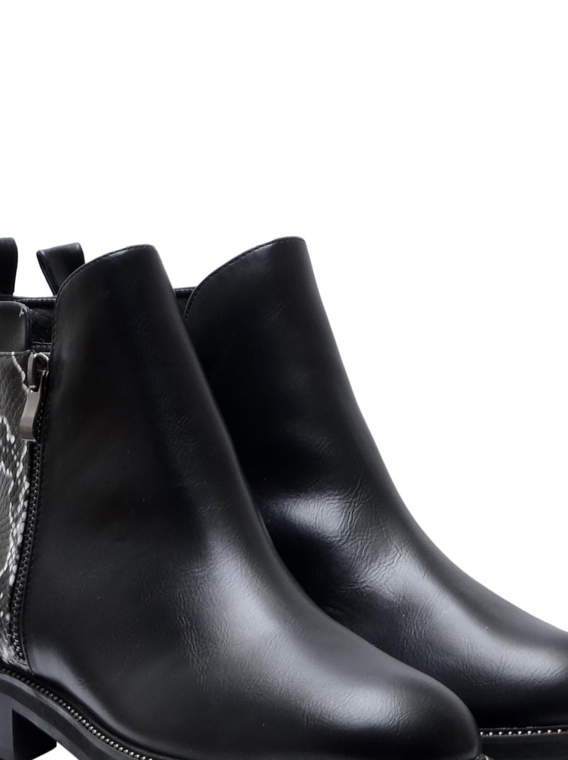 Bottines Bikers The Divine Factory Noir - Kiabi