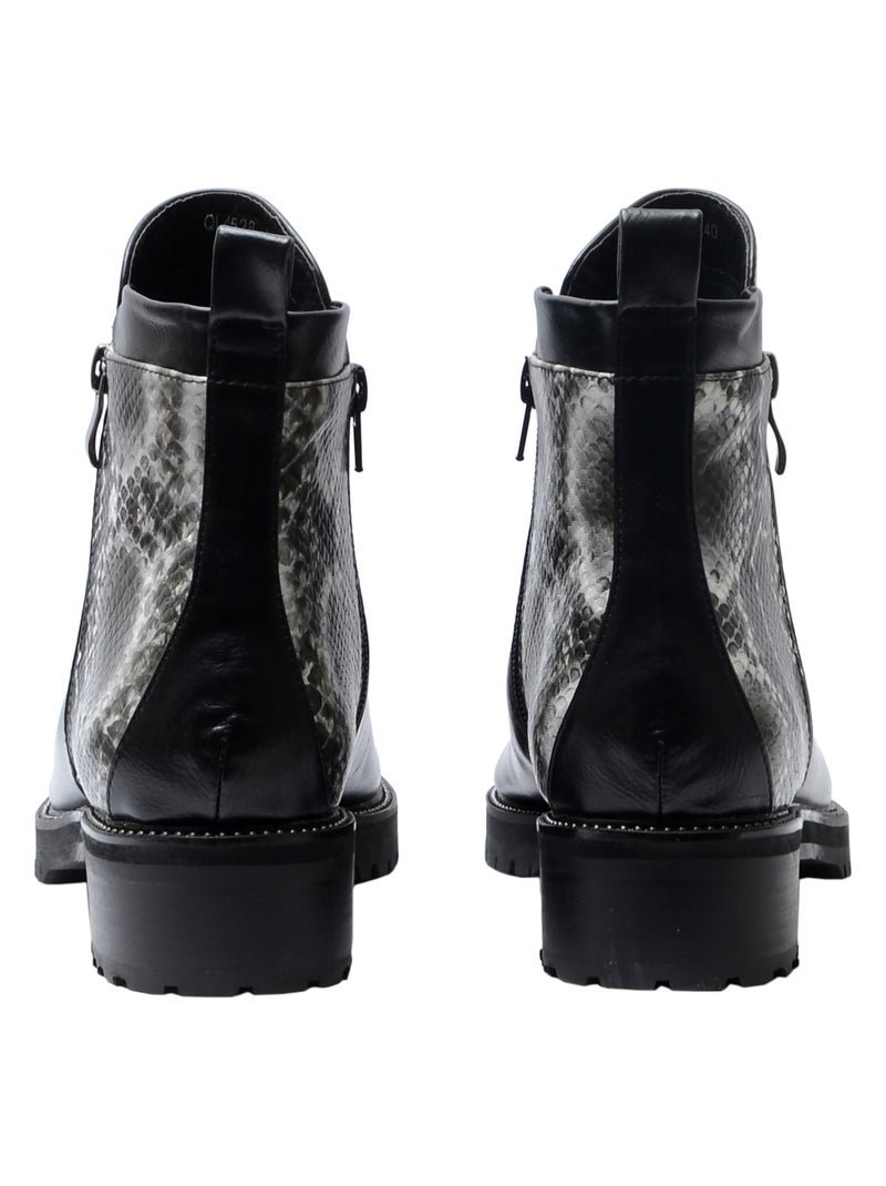 Bottines Bikers The Divine Factory Noir - Kiabi