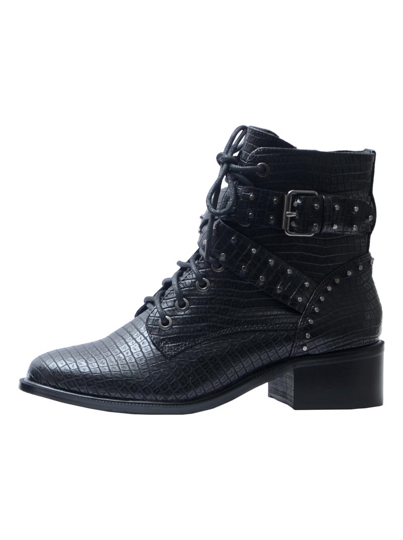 Bottines Bikers The Divine Factory Noir - Kiabi