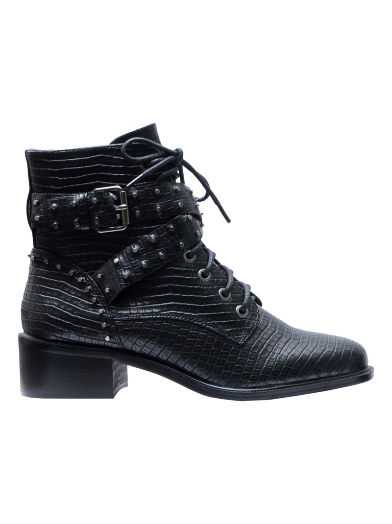 Bottines Bikers The Divine Factory Noir - Kiabi