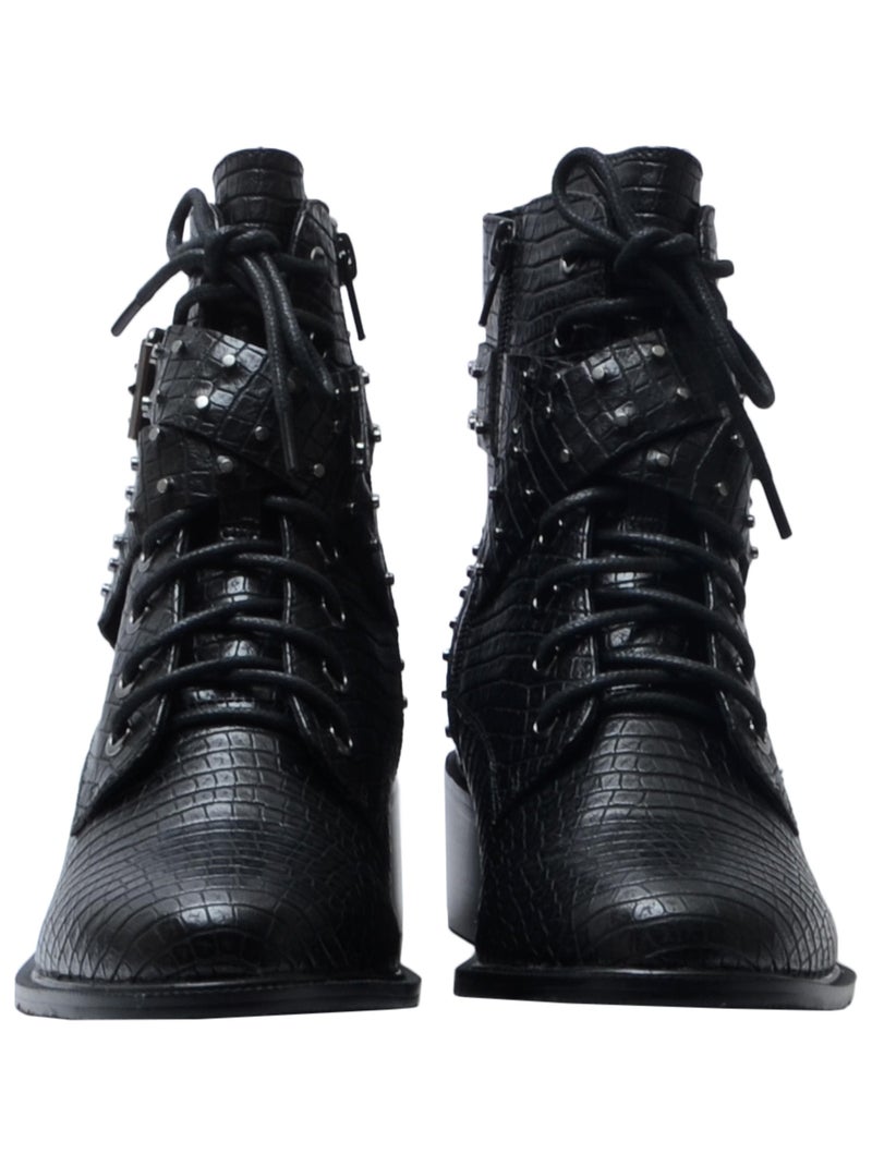 Bottines Bikers The Divine Factory Noir - Kiabi