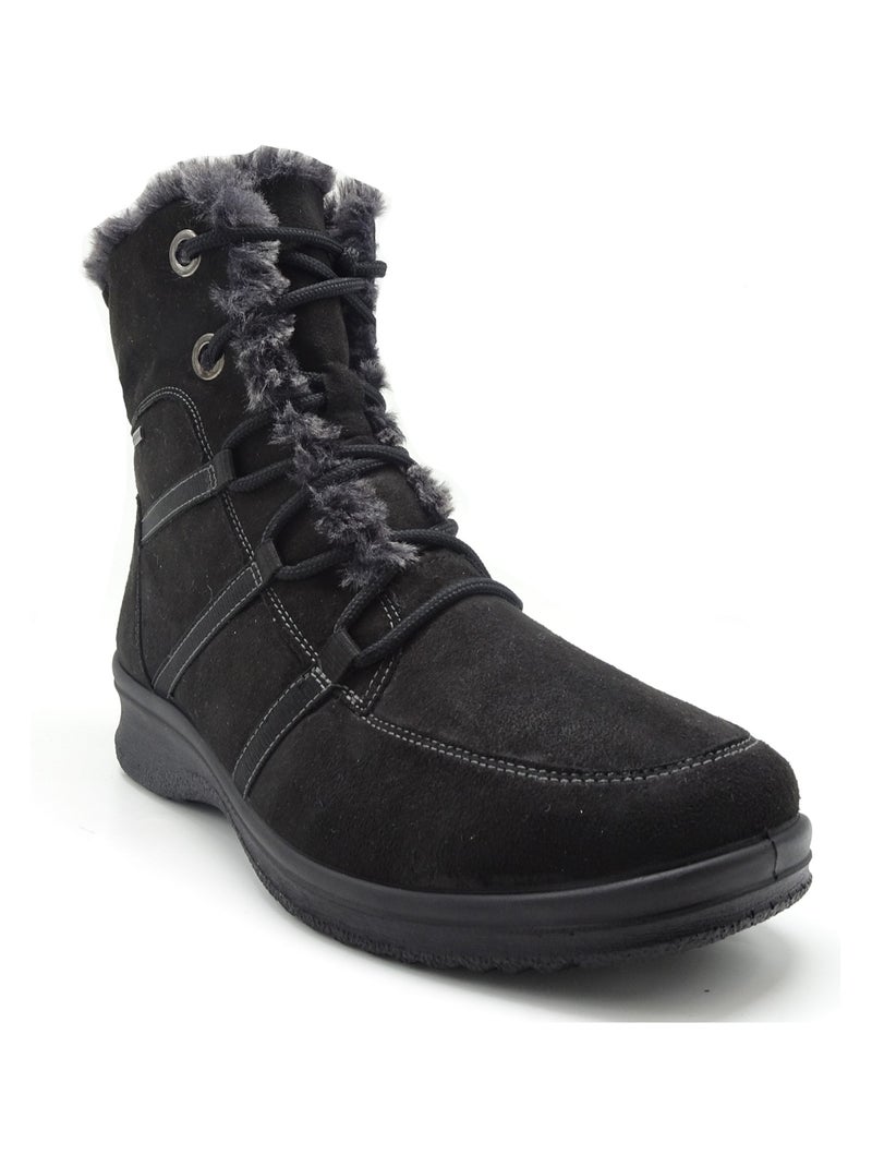 Bottines Boots Ara Noir Noir - Kiabi