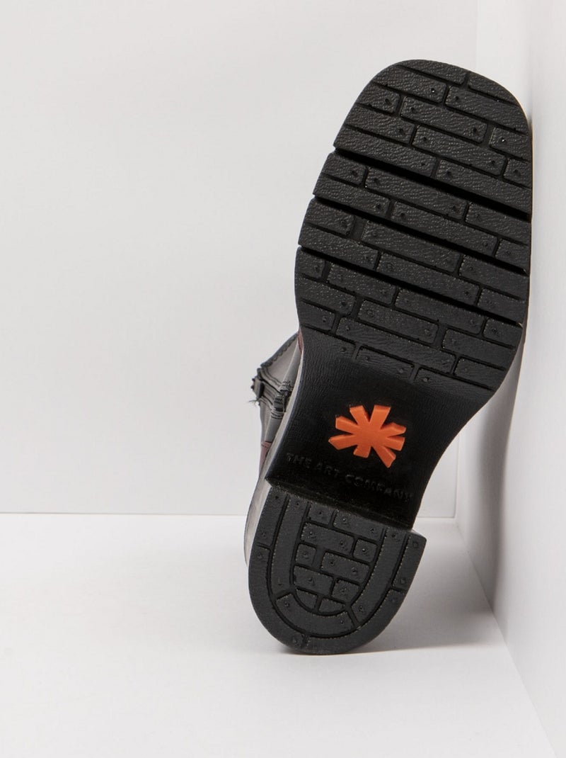 Bottines Boots Femme Art Bordeaux - Kiabi