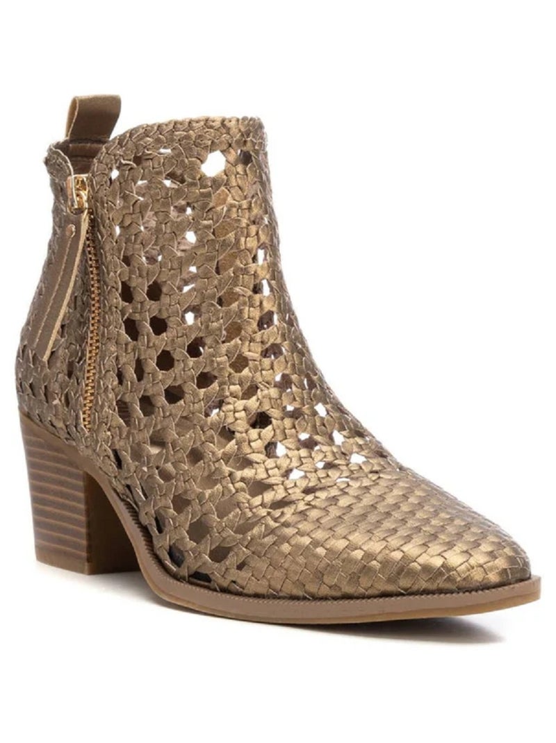 Bottines Boots Femme Carmela Bronze - Kiabi