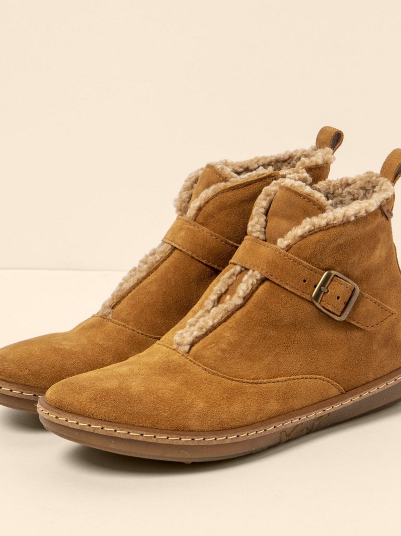 Bottines Boots Femme El Naturalista Marron - Kiabi