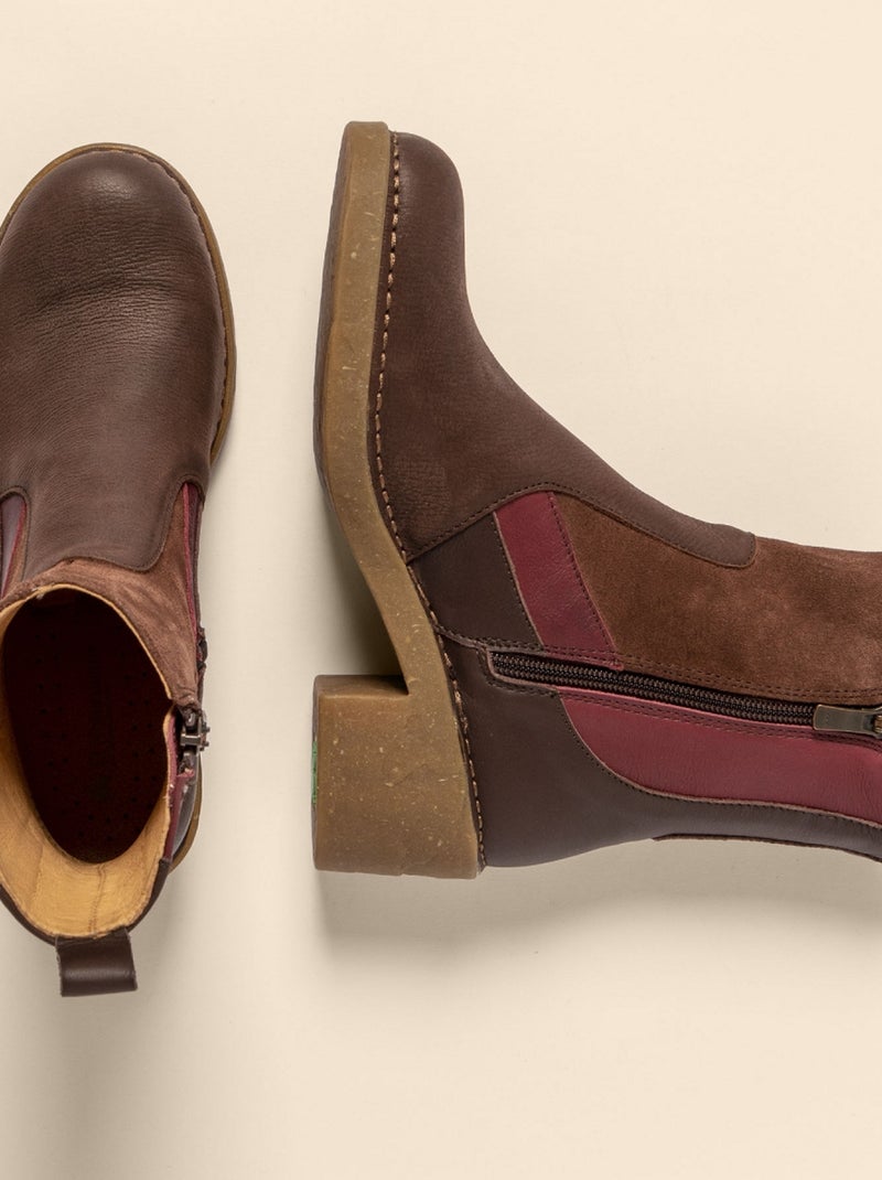 Bottines Boots Femme El Naturalista Marron - Kiabi