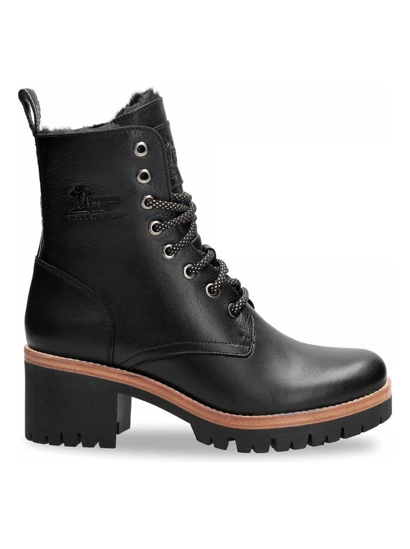 Bottines Boots Femme Panama Jack Noir - Kiabi
