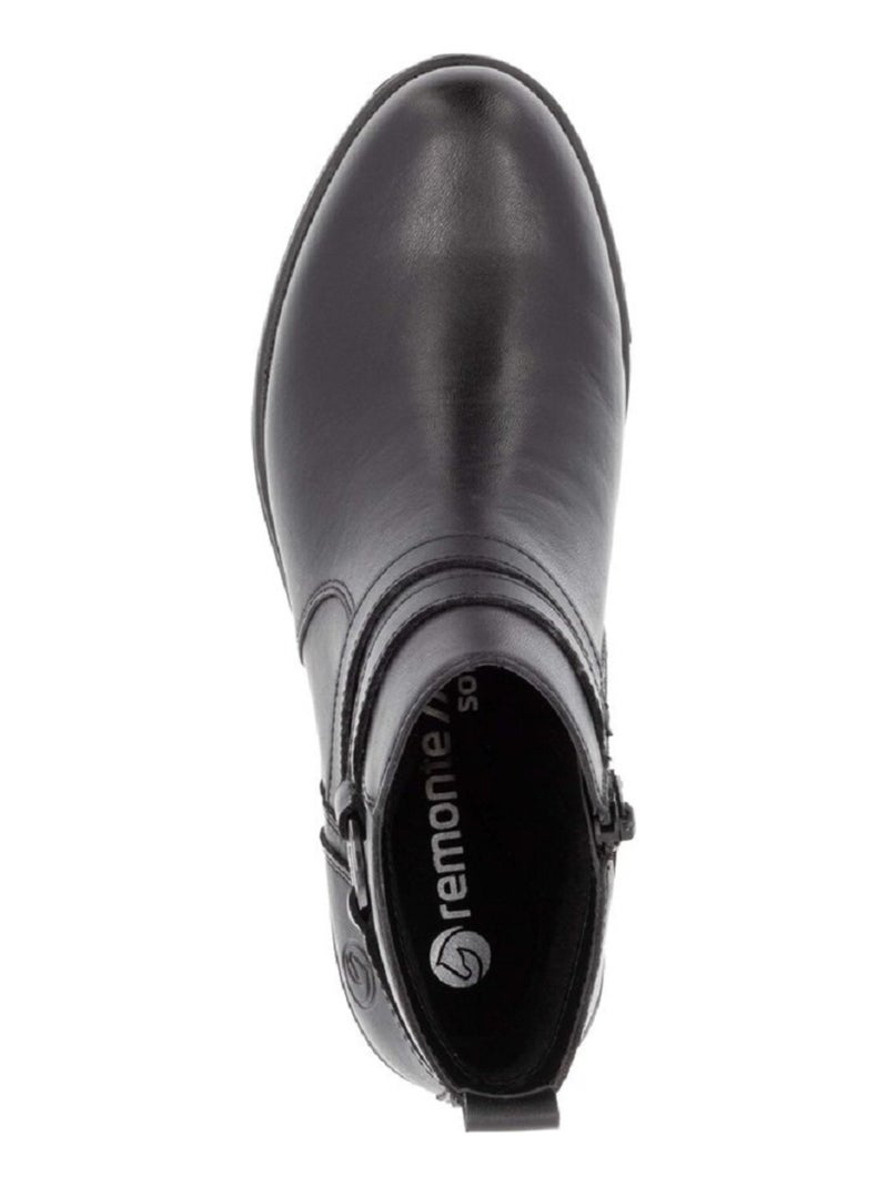 Bottines Boots Femme Remonte Noir - Kiabi