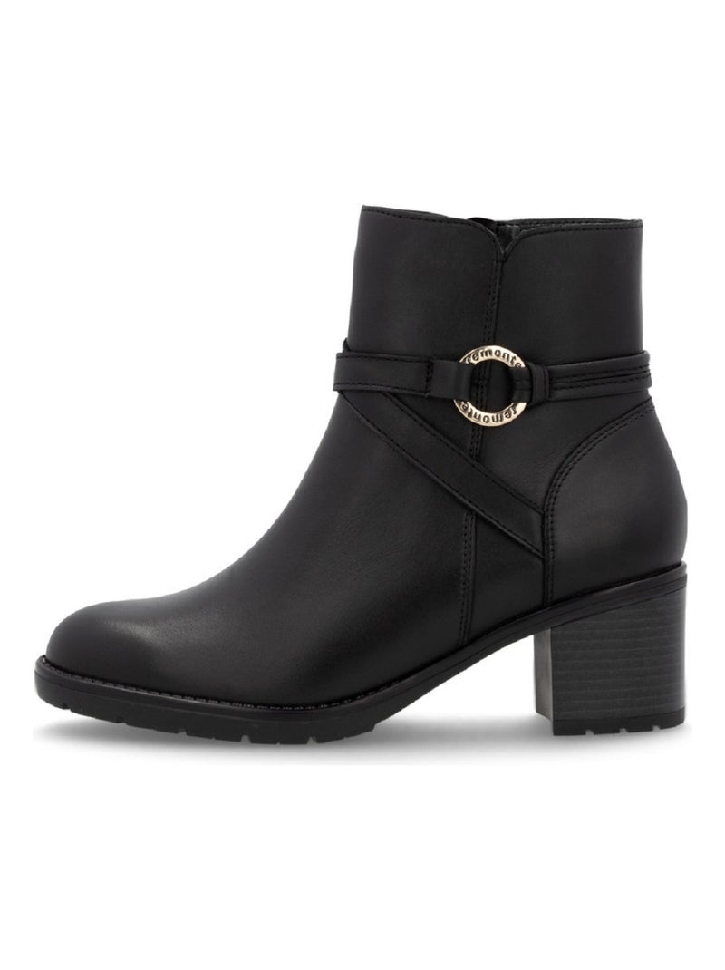 Bottines Boots Femme Remonte Noir - Kiabi