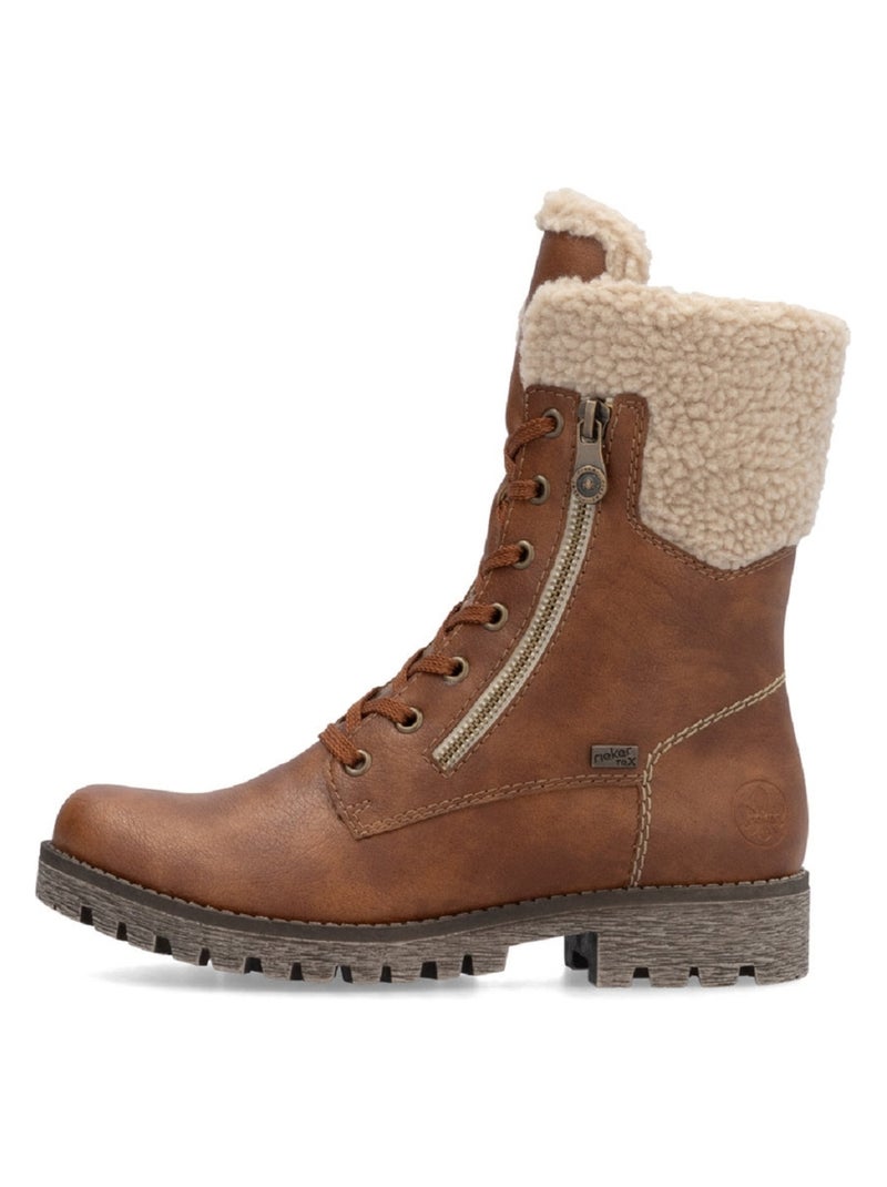 Bottines Boots Femme Rieker Marron - Kiabi