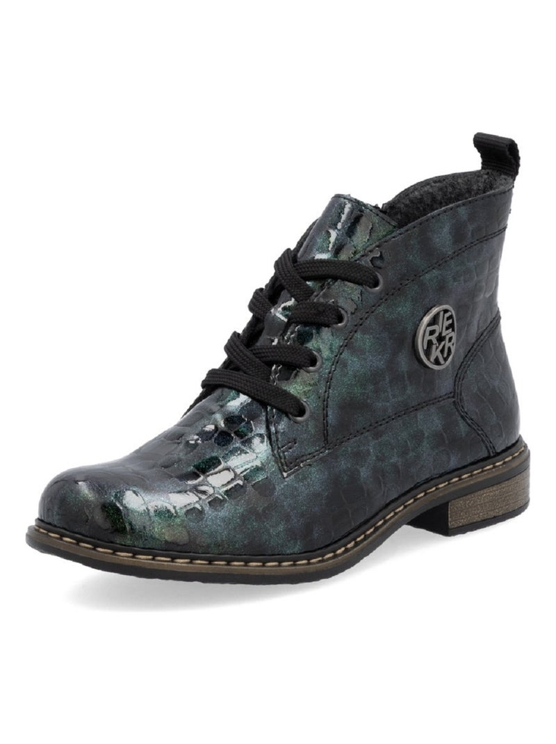 Bottines Boots Femme Rieker Vert - Kiabi