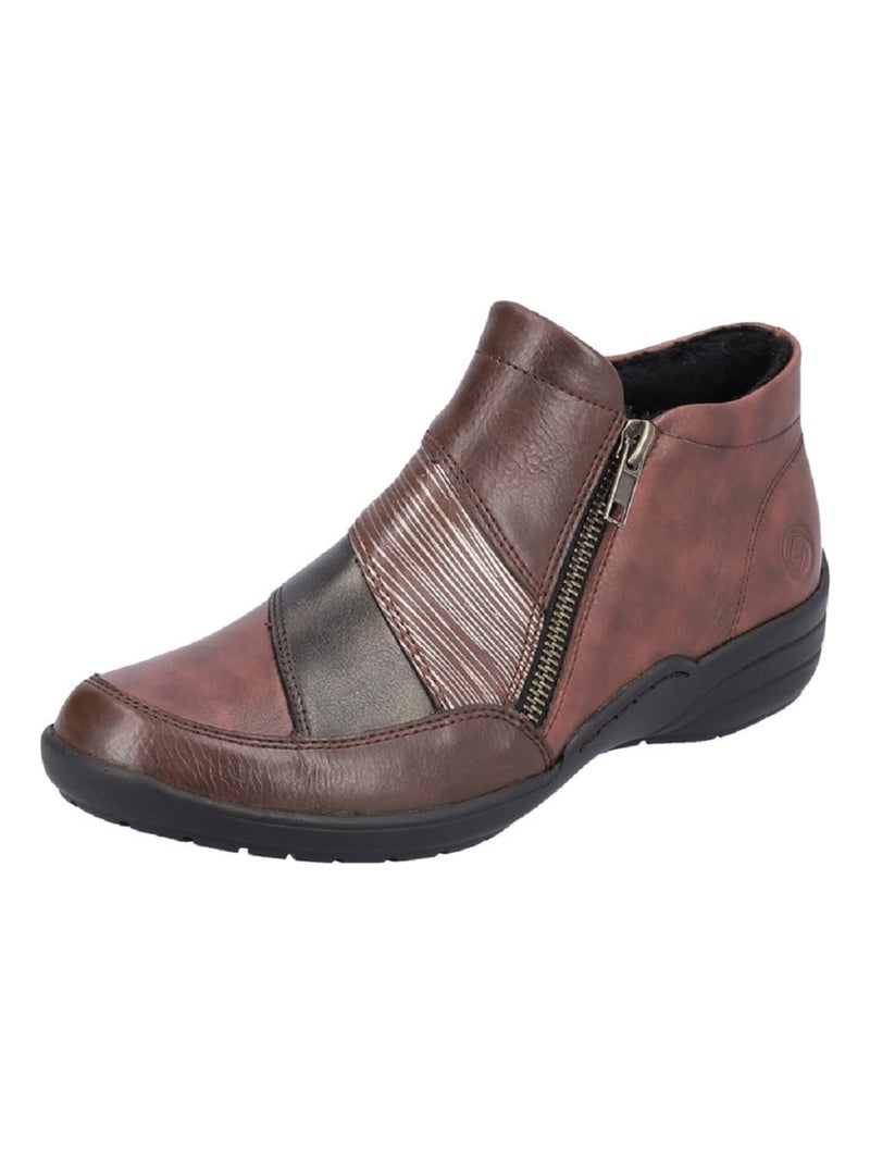 Bottines Boots Remonte Bordeaux Bordeaux - Kiabi