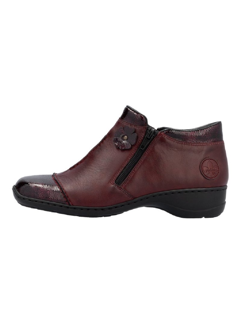 Bottines Boots Rieker Bordeaux Bordeaux - Kiabi