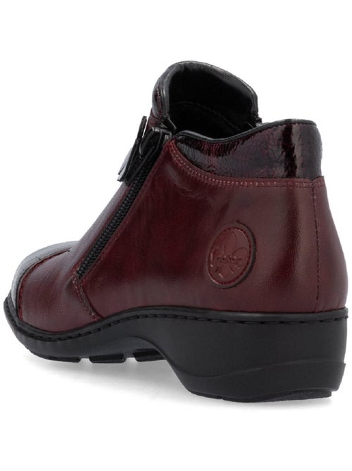 Bottines Boots Rieker Bordeaux - Kiabi
