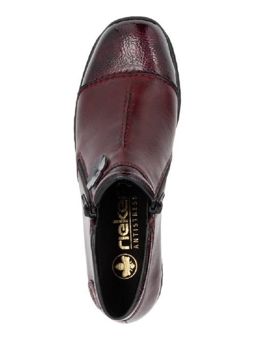 Bottines Boots Rieker Bordeaux - Kiabi