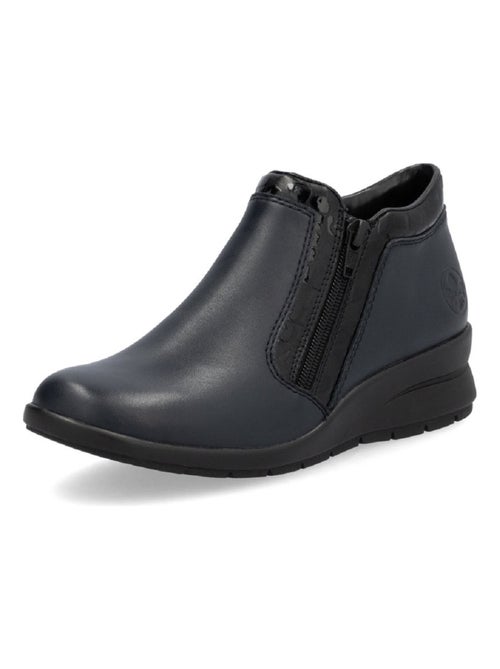 Bottines Boots Rieker Marine - Kiabi