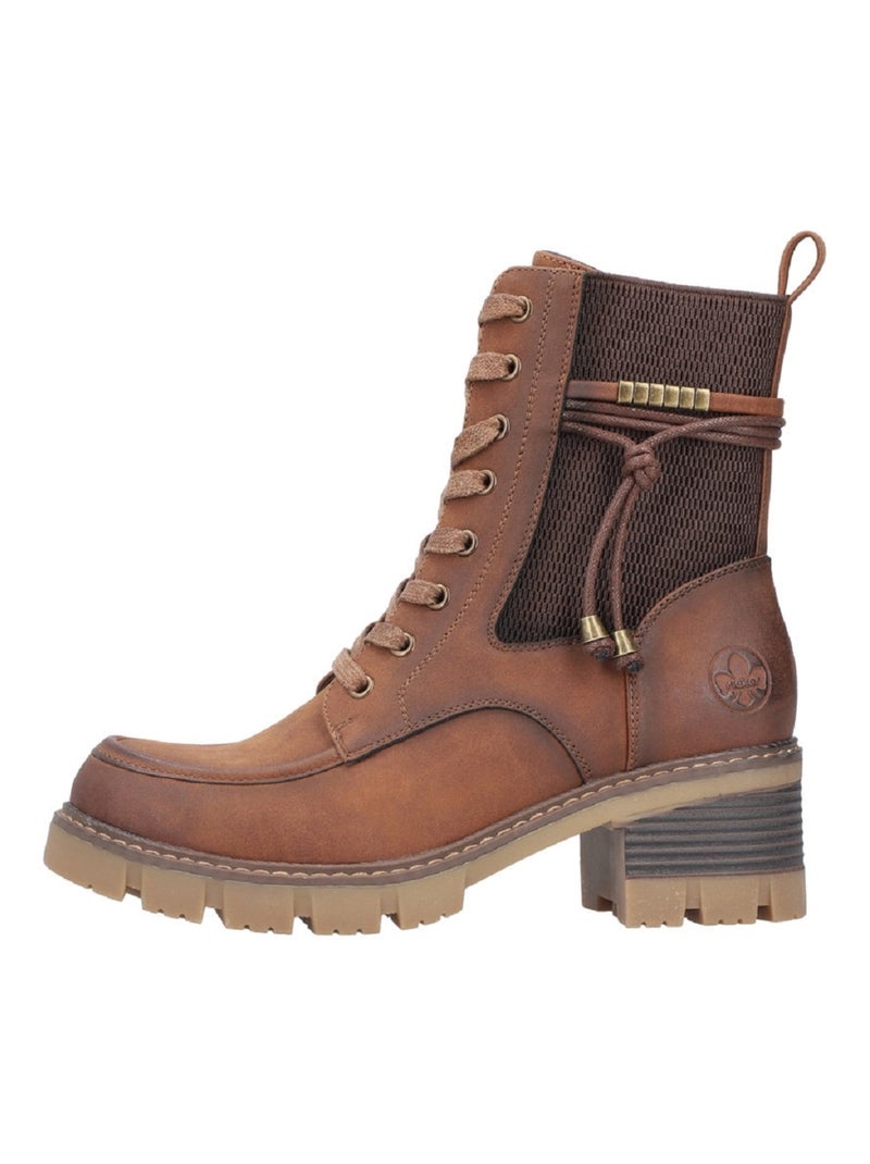 Bottines Boots Rieker Marron Marron - Kiabi