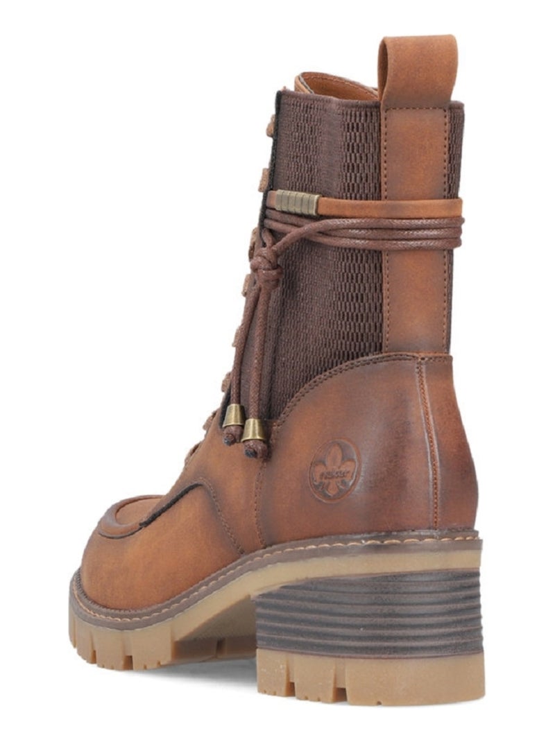 Bottines Boots Rieker Marron Marron - Kiabi