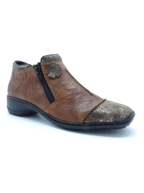 Bottines Boots Rieker Marron - Kiabi
