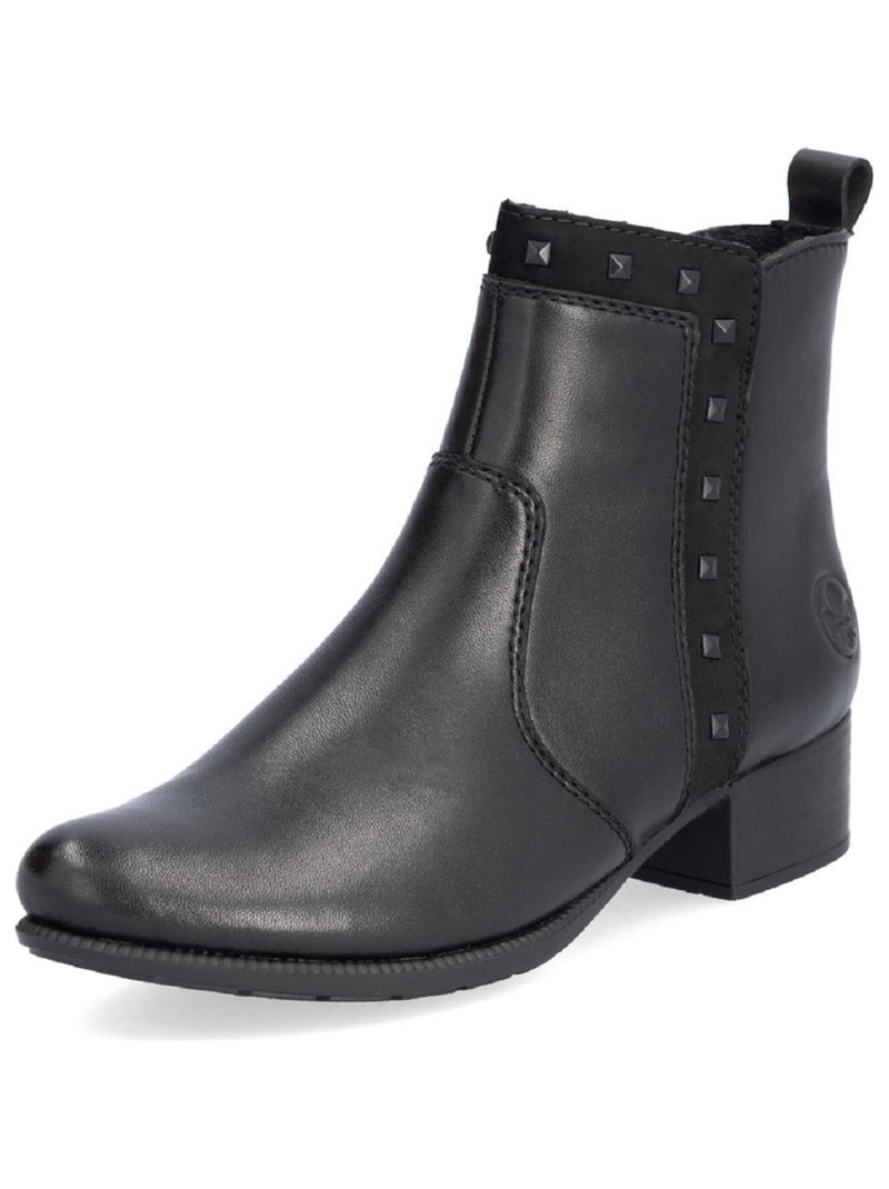 Bottines Boots Rieker Noir Noir - Kiabi
