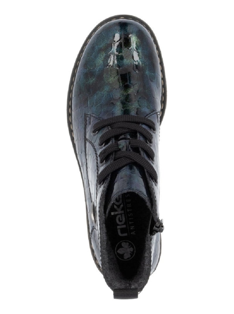 Bottines Boots Rieker Vert Vert - Kiabi