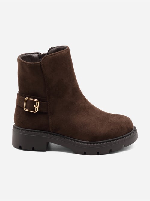 Bottines boucle ardillon - Kiabi