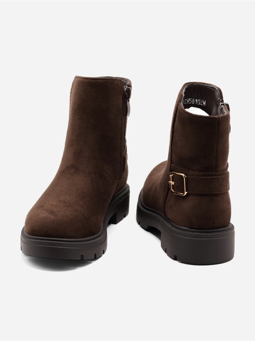Bottines boucle ardillon - Kiabi