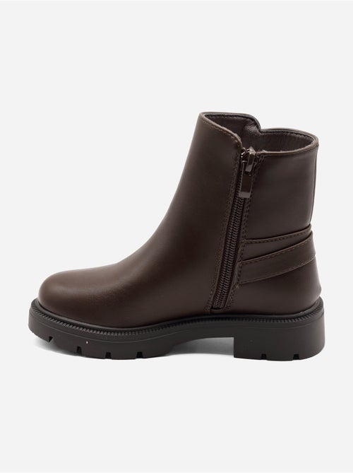 Bottines boucle ardillon - Kiabi