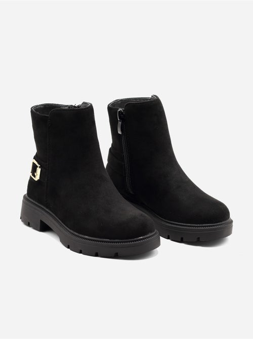 Bottines boucle ardillon - Kiabi