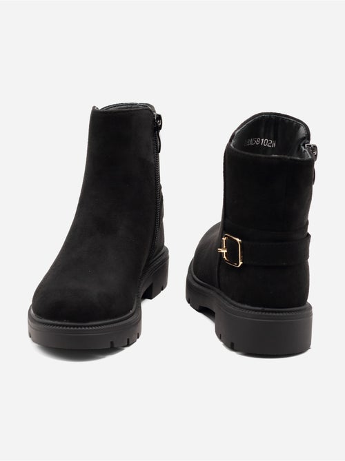 Bottines boucle ardillon - Kiabi
