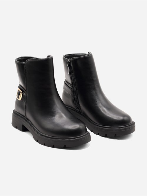 Bottines boucle ardillon - Kiabi