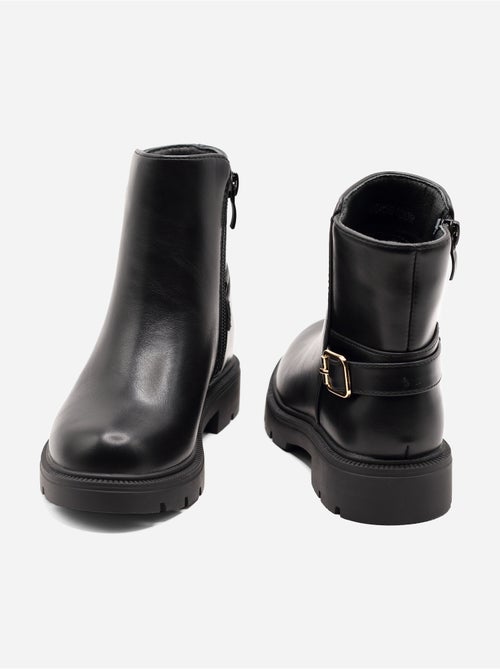 Bottines boucle ardillon - Kiabi