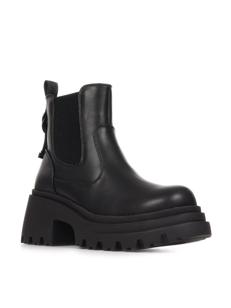 Bottines Buffalo Brav Chelsea Vegan Nappa Noir - Kiabi