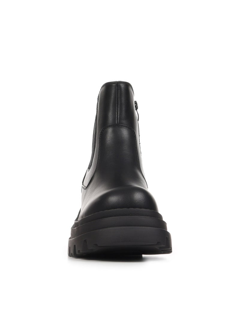 Bottines Buffalo Brav Chelsea Vegan Nappa Noir - Kiabi