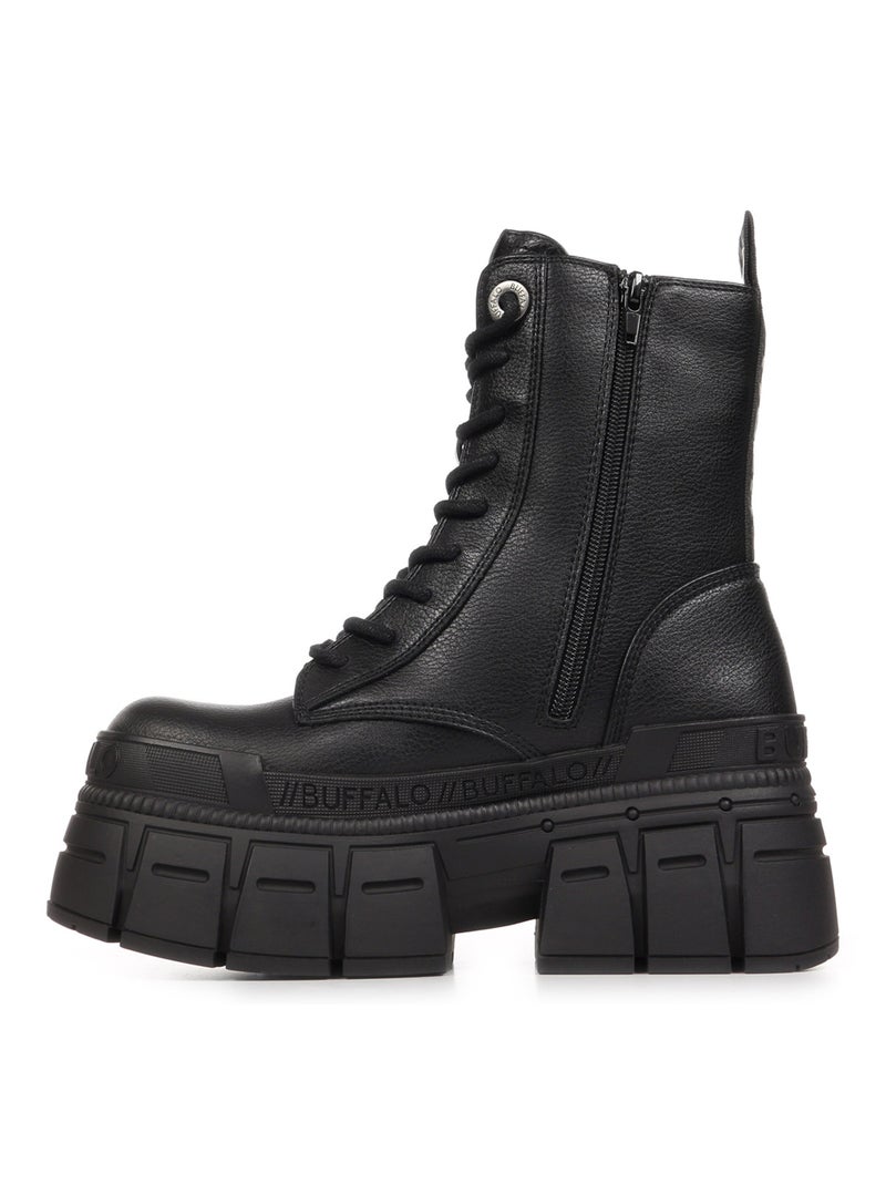 Bottines Buffalo Gospher Lace Up Noir - Kiabi